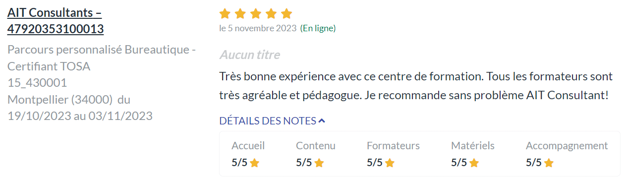 Très bonnes notes du site Annotea